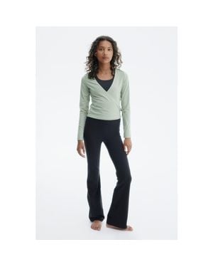 H&M Flared Sports Leggings With Softmove - Blue