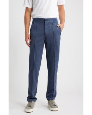 Bugatchi Soft Touch Pintuck Knit Pants - Blue