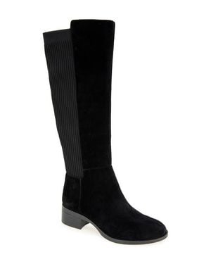 Kenneth Cole Levon Rib Knit Knee High Boot - Black