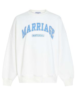 BRIDEMERCH Marriage Material Heritage Crew - Blue