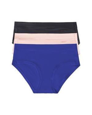 DKNY Active Comfort 3-Pack Hipster Briefs - Blue