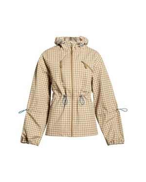 Damson Madder Matilda Gingham Hooded Raincoat - Natural