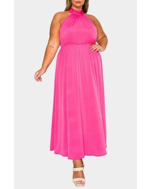 L I V D Cassia Maxi Dress - Pink