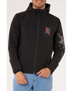 Rip Curl Eddie Would Go Spray Hooded Jacket - Black