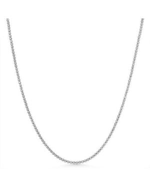 Bliss Diamond 3 1/2Ct Diamond Tennis Necklace 14K 17 Lab Grown - Metallic