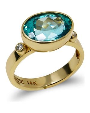 Anzie Classique Oval Ring - Blue