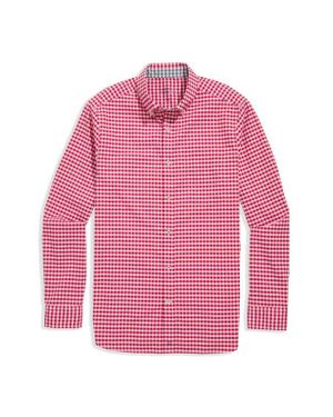 Vineyard Vines Classic Fit On-The-Go Brrrº Gingham Button-Down Shirt - Pink
