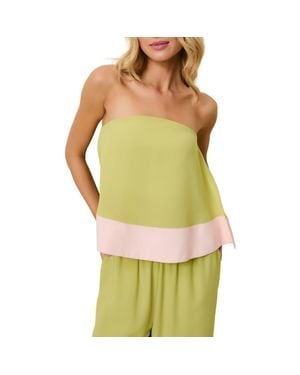 Solid & Striped Antonia Strapless Top - Green