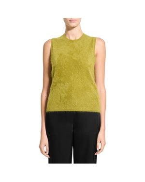 Theory Cashmere Sleeveless Sweater - Green