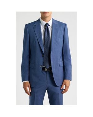 BOSS Pinstriped Wool Sport Coat - Blue