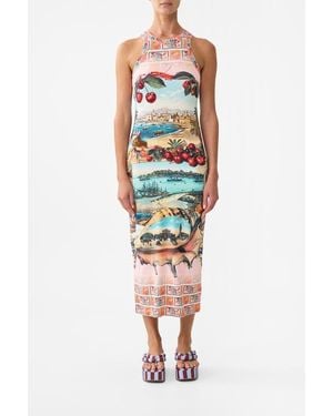 CAMILLA Jersey Tank Dress - Blue