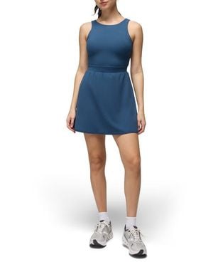 Prana Luxara Balance Sleeveless Fit & Flare Dress - Blue