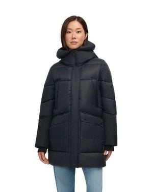 Pajar Heirani Mid-length Quilted Parka Puffer - Blue