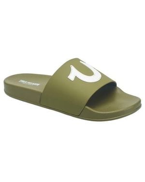 TRUE RELIGION 112 Logo Slide - Green