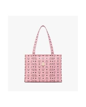 MCM Aren School Bag Tote - Pink