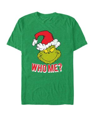 The Grinch Santa Who Me Graphic T-Shirt - Green