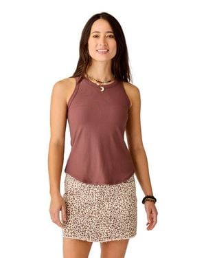 Carve Designs Lyra Rib Tank - Red