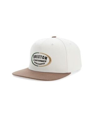 Brixton Rhett Snapback Hat - White