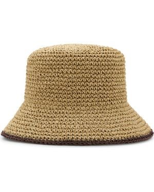 Mango Straw Bucket Hat - Metallic