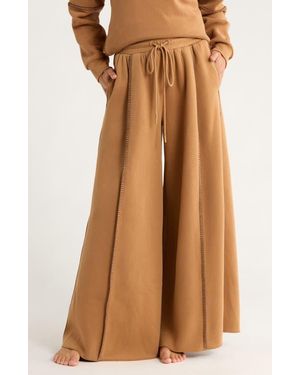 UGG Classic Wide Leg Pajama Pants - Brown