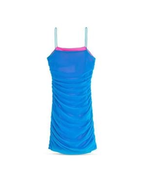 Theme Liv Reversible Mesh Cut Out Dress - Blue
