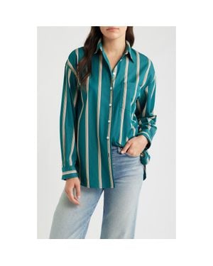 Madewell The Easy Poplin Button-Up Shirt - Blue