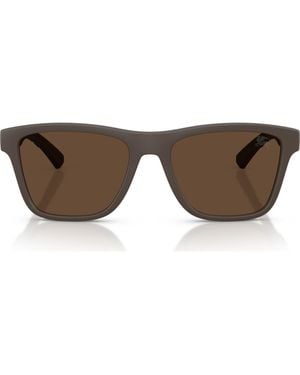 Burberry 55Mm Square Sunglasses - Brown