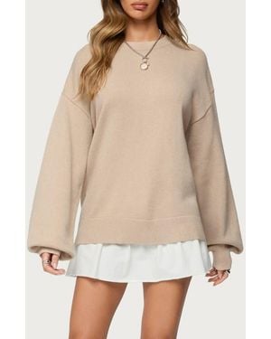Edikted Aminata Oversize Sweater - Natural