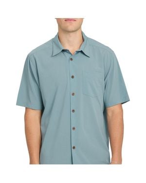 Quiksilver Chaser Wm Ss Short Sleeve Shirt - Blue