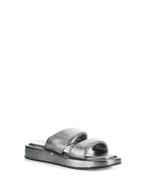 Bos. & Co. Bayla Platform Wedge Slide Sandal - Gray