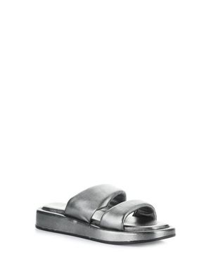 Bos. & Co. Bayla Platform Wedge Slide Sandal - Gray