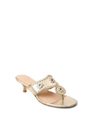 Jack Rogers Jacks Kitten Heel Flip Flop - Natural