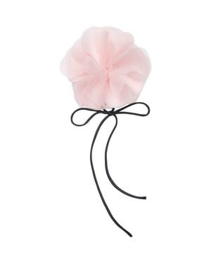 OLAH Le Petit Dot Silk Hair Ribbon Scarf - Red