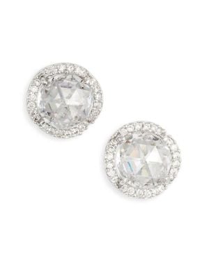 Kate Spade That Sparkle Large Pavé Stud Earrings - Metallic
