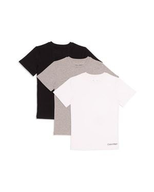 Calvin Klein Kids' Assorted 3-Pack Stretch Cotton T-Shirts - Black