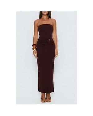 Princess Polly Signature Strapless Maxi Dress - Red