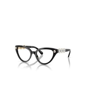 Swarovski 53Mm Cat Eye Optical Glasses - Black
