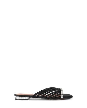 Kurt Geiger Crystal Slide Sandal - Black