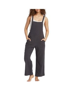 Billabong Pacific Time Cotton Gauze Jumpsuit - Black