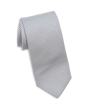 Canali Neat Silk Tie - Gray
