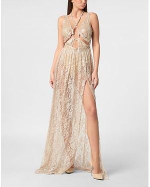 Philipp Plein Long Dress - Natural