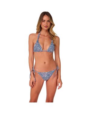 Swim Systems Mila Triangle Bikini Swimsuit Top - Orange