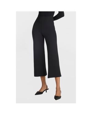 Commando Neoprene Crop Wide Leg Pants - Black