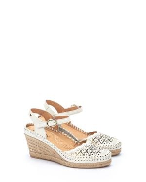 Pikolinos Vila Espadrille Wedge - White