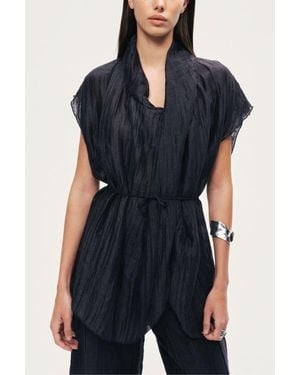 Nocturne Belted Vest - Black