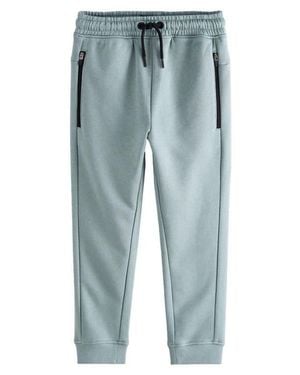 Next Kids' Zip Pocket Cotton Blend Sweatpants - Blue