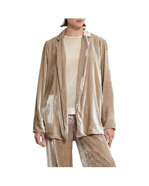 Ottod'Ame Velvet Blazer - Brown