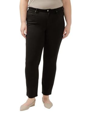Jag Cassie High Waist Slim Straight Leg Ponte Pants - Black