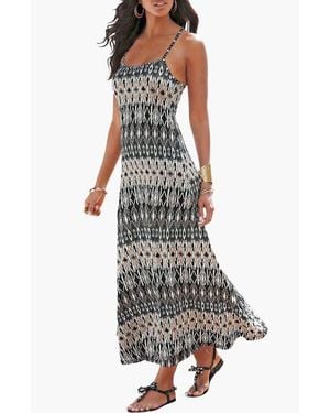 Lascana Crossed Strap Maxi Dress - Multicolor
