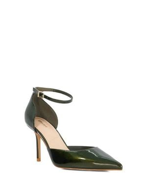 Dune Calmness Pointed Toe Ankle Strap Pump - Black